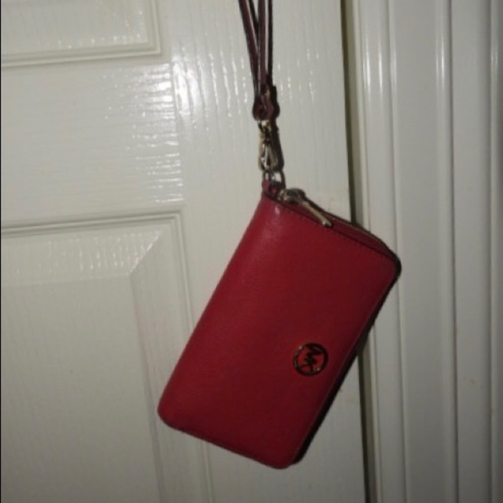 Pink Michael Kors Wristlet